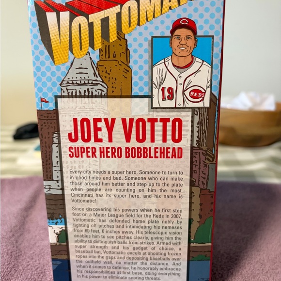 Red Baseball Player Bobblehead - Picture 3 of 8